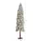 7ft. Pre-Lit Flocked Grand Alpine Artificial Christmas Tree, Clear LED Lights